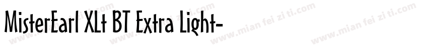 MisterEarl XLt BT Extra Light字体转换